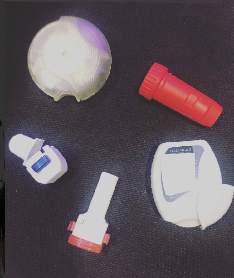 Medicação "pó seco" para asma